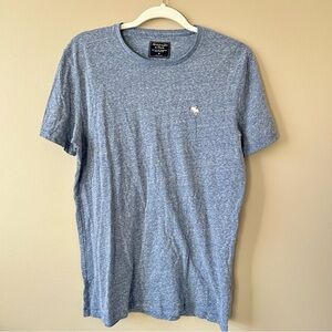 Men's Blue Abercrombie and Fitch Crew Neck T-Shirt